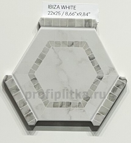 Керамогранит Ibiza White 22x25 фото 2