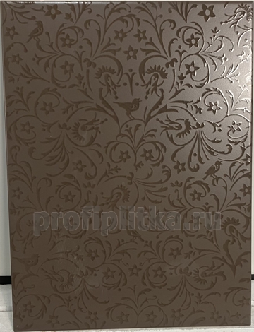 Плитка Райский сад коричневая 33x44 фото 4
