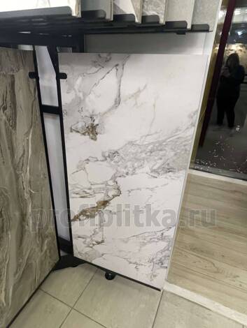 Керамогранит Marble-X Бреча Капрайа Белый Лаппато Ректификат 60x120 фото 2