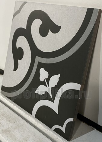 Керамогранит Viola Black matte 20x20 фото 2