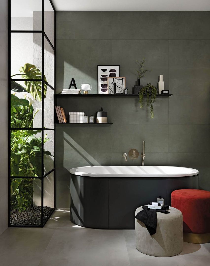 Матовая плитка для ванной комнаты