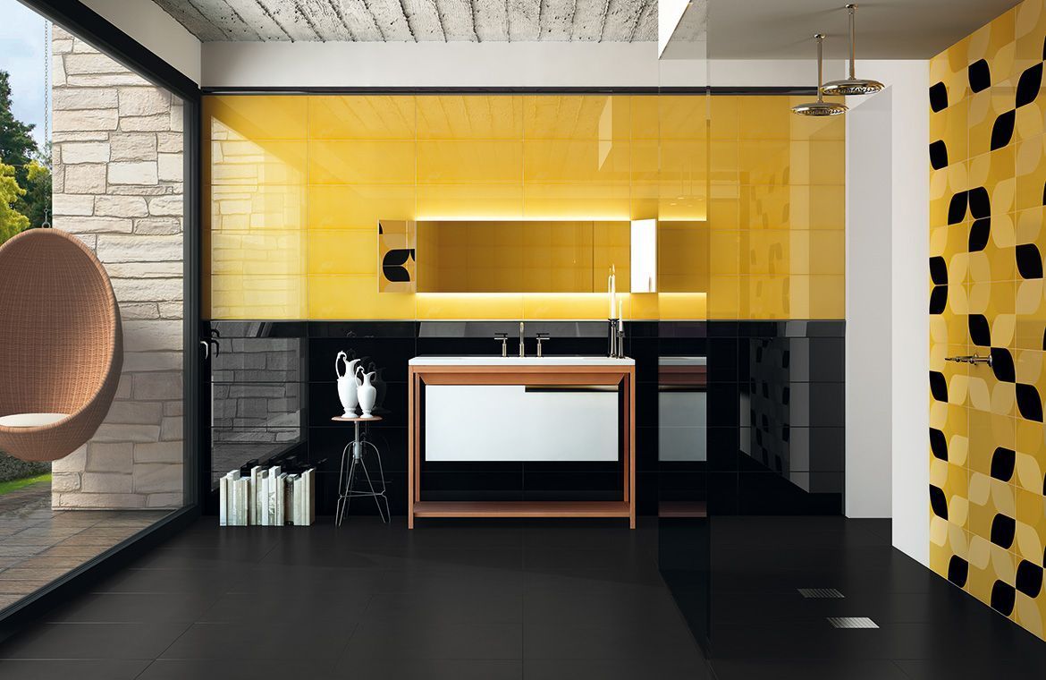 Плитка для ванной комнаты ярких цветов