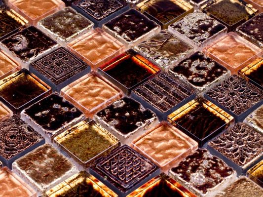 Коллекция Стеклянная мозаика с камнем фото 4