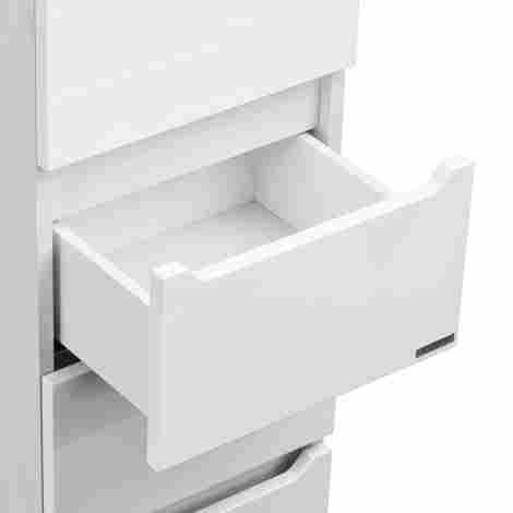 Акватон Дакота Шкаф-пенал напольный с корзиной для белья фото 4