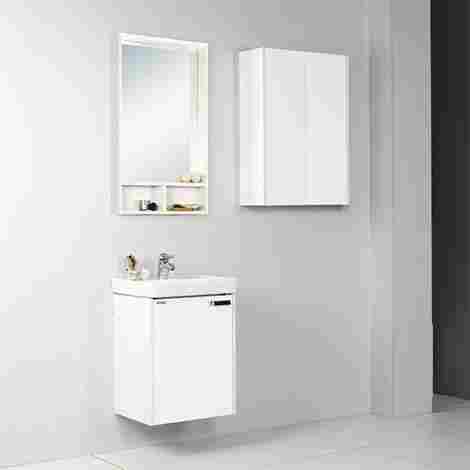 Акватон Йорк 50 Зеркало-шкафчик Белый/Выбеленное дерево фото 3