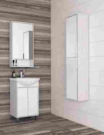 Акватон Рико Шкаф-пенал подвесной, белый/ясень фабрик фото 4