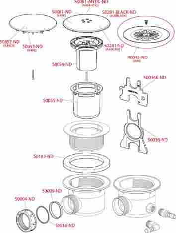 Сифон для душевого поддона с нержавеющей решеткой A48 фото 3