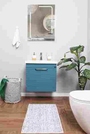 Alcora Basic 60 Тумба под раковину Como/Strim/Grand/Moduo 60 подвесная, матовый бриз фото 3