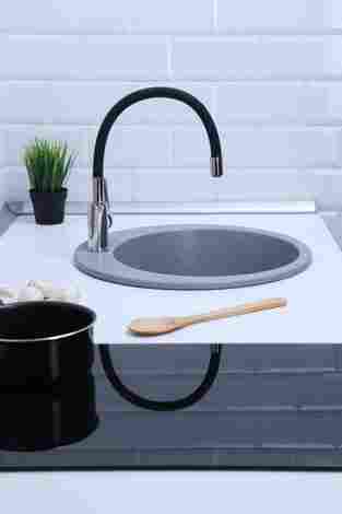 Alcora Виктори J030 Мойка врезная односекционная, матовая темно-серый фото 4