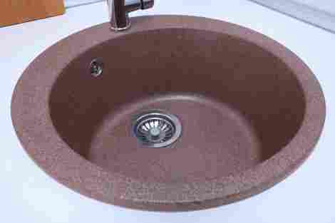 Alcora Виктори J030 Мойка врезная односекционная, матовая терракот фото 4