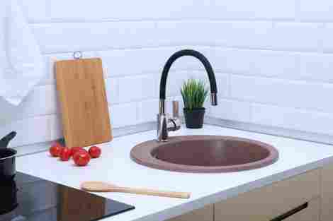 Alcora Виктори J030 Мойка врезная односекционная, матовая терракот фото 5