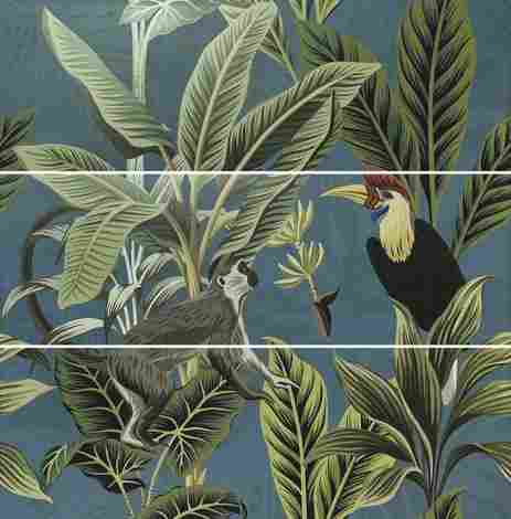 Панно Decor Set (3) Abc Toucan Blue 120x120