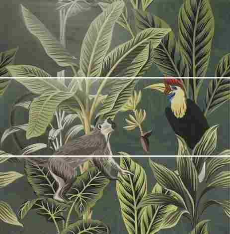 Панно Decor Set (3) Abc Toucan Green 120x120