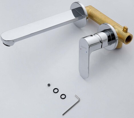 Aquatek Альфа Смеситель для раковины встраиваемый (внешняя и скрытая часть) фото 4