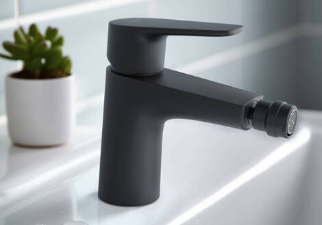 Aquatek Бетта смеситель для биде однорычажный, матовый черный фото 3