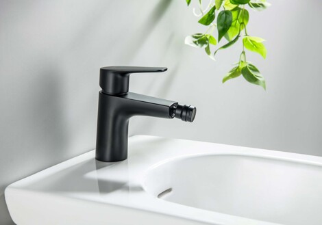 Aquatek Бетта смеситель для биде однорычажный, матовый черный фото 5