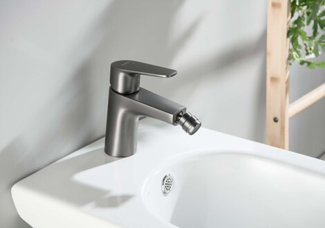 Aquatek Бетта смеситель для биде однорычажный, оружейная сталь фото 4