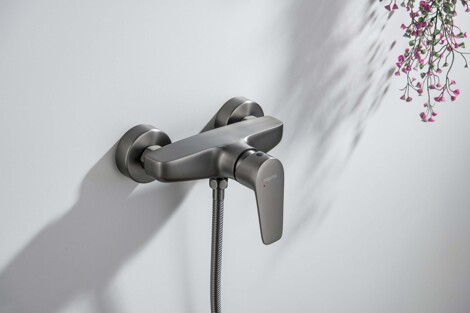 Aquatek Бетта смеситель для душа настенный, оружейная сталь фото 4