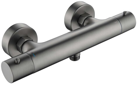 Aquatek Европа смеситель для душа термостатический, оружейная сталь фото 3