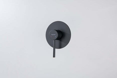 Aquatek Европа смеситель для душа встраиваемый (внешняя и скрытая часть), матовый черный фото 3