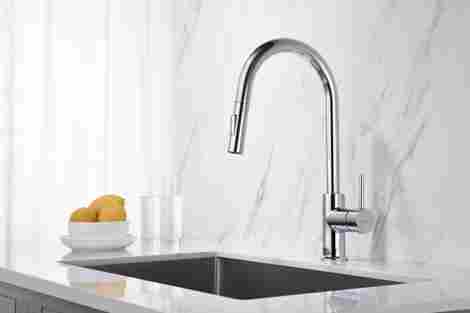 Aquatek Европа смеситель для кухни с вытяжным изливом фото 7