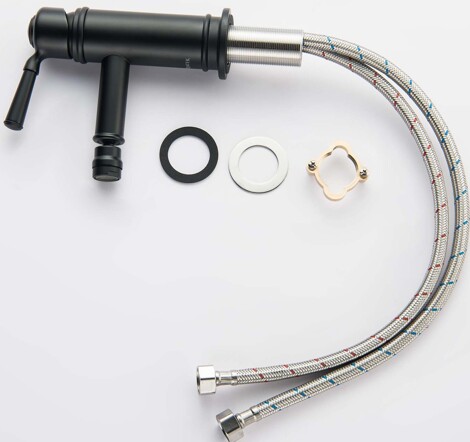 Aquatek Классик смеситель для биде однорычажный, матовый черный фото 6