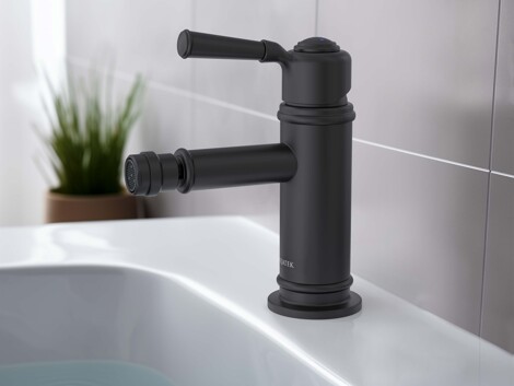 Aquatek Классик смеситель для биде однорычажный, матовый черный фото 7