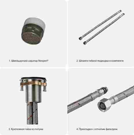 Aquatek Лира Смеситель для раковины высокий однорычажный матовый черный фото 7
