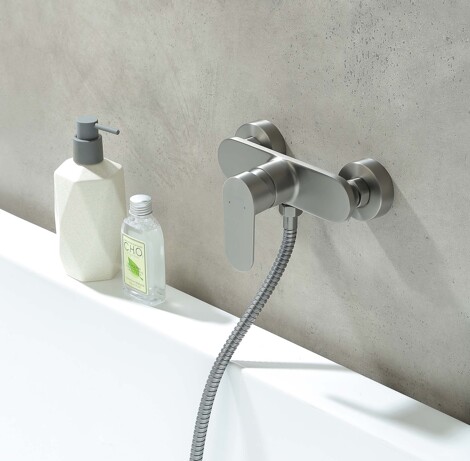 Aquatek Ника смеситель для душа настенный, оружейная сталь фото 3