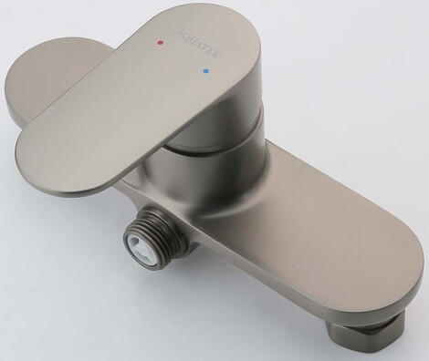 Aquatek Ника смеситель для душа настенный, оружейная сталь фото 5