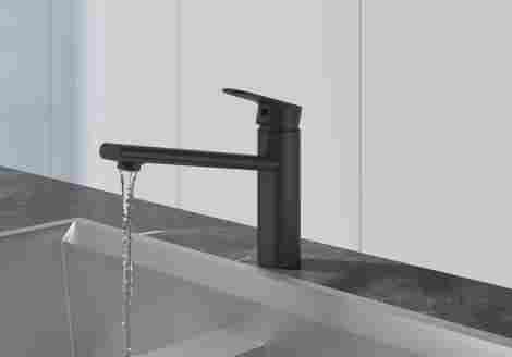 Aquatek Ника смеситель для кухни однорычажный, матовый черный фото 3