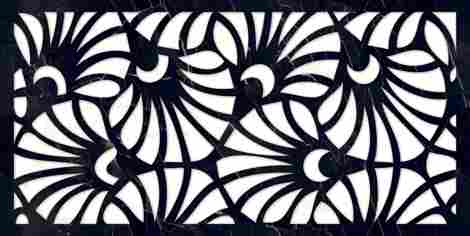 Керамогранит Mira Black Decore High Gloss 60x120