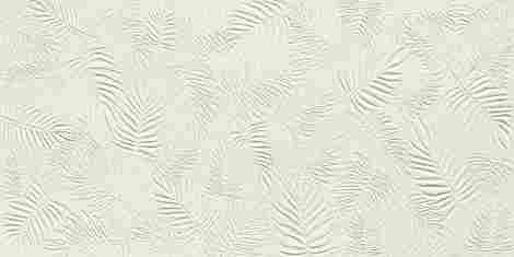 Плитка 3D Wall Carve Leaf White 40x80