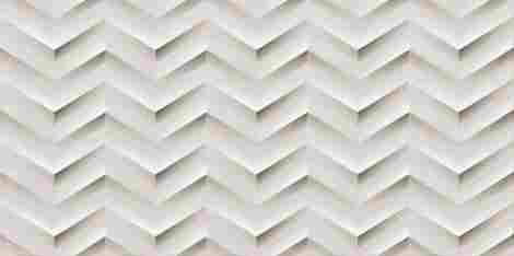 Плитка 3D White Wall Chevron matt 30,5x56