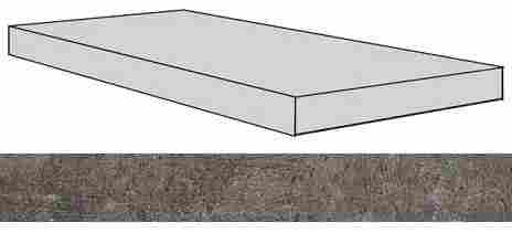 Ступень Drift Grey угловая левая 33x80