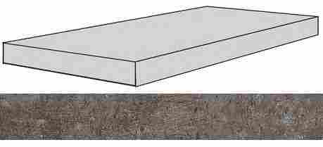 Ступень Drift Grey угловая правая 33x120