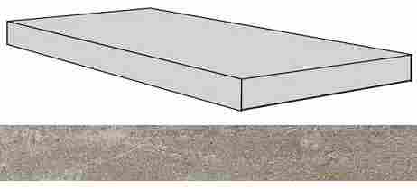 Ступень Drift Light grey угловая левая 33x160