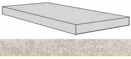 Ступень Drift White угловая левая 33x160