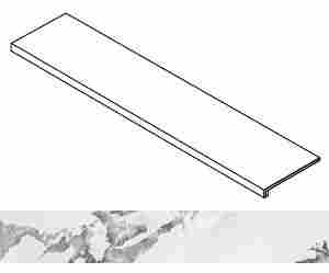 Ступень Forte dei Marmi Quark Oyster White cerato фронтальная 33x120