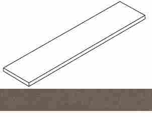 Ступень Forte dei Marmi Rock Alpine Brown угловая левая 33x120