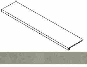 Ступень Forte dei Marmi Rock Lunar Grey фронтальная 33x120
