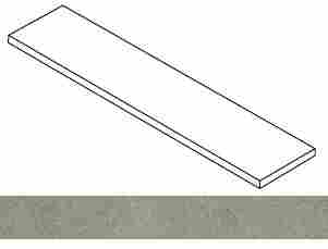 Ступень Forte dei Marmi Rock Lunar Grey угловая правая 33x120