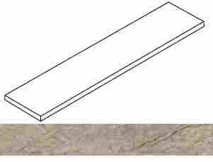 Ступень Forte dei Marmi Rock Sensation Green угловая левая 33x120