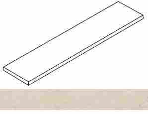 Ступень Forte dei Marmi Rock Siberian Ivory угловая левая 33x120