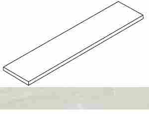 Ступень Forte dei Marmi Rock Tiffany White угловая левая 33x120
