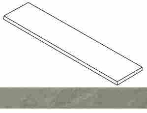 Ступень Forte dei Marmi Rock Venaria Grey угловая правая 33x120