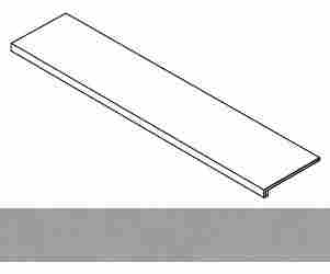 Ступень Rinascente Grey фронтальная 33x160