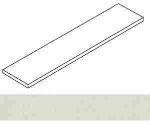 Ступень Rinascente Resin White угловая левая 33x80