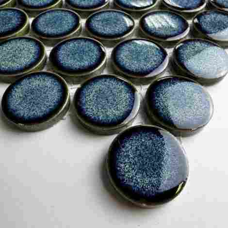 Мозаика Round midnight blue 2,8х2,8 фото 2