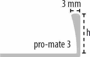 Декоративный профиль Pro-Mate 3 Anodized Aluminium Gloss Silver 0,3x250 фото 2